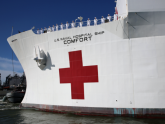 White Helmets participates in Operation Enduring Promise aboard USNS Comfort