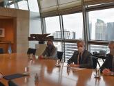 Canciller Solá con embajador Kent