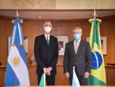 Canciller Solá con embajador Danese