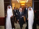 El Canciller Faurie junto a Ministro de Comercio e Industria de Qatar, Ali Bin Ahmed Al-Kuwari. Encuentro de Negocios e Inversiones.