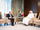 Faurie junto al Ministro de Asuntos Exteriores, Mohammed bin Abdulrahman Al Thani (Foto: Gentileza Qatar)