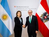 Mondino met with the Federal Minister for European and International Affairs, Alexander Schallenberg