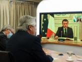 Presidentes Fernández y Macron