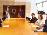 La Canciller Mondino mantuvo un encuentro con el Embajador de Armenia, Hovhannes Virabyan