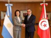 Canciller Mondino y el Embajador tunecino 11-06-24