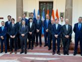 Comitiva de empresarios argentinos, en el Hyderabad House