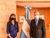 Canciller Solá y Embajadora en Canadá