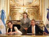 Bukele en Argentina: Mondino y su par salvadoreña firmaron acuerdos en el Palacio San Martín