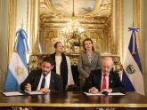 Bukele en Argentina: Mondino y su par salvadoreña firmaron acuerdos en el Palacio San Martín