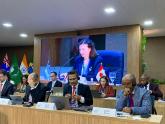 La Canciller en la primera sesión plenaria del G20 Brasil