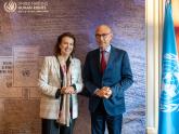 Mondino with the UN High Commissioner for Human Rights, Volker Türk