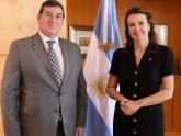 La canciller Mondino recibió al Director del Centro Wiesenthal para América Latina, Ariel Gelblung