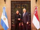 Reunión del Canciller Gerardo Werthein con el Segundo Ministro de Asuntos Exteriores de Singapur, Mohamad Maliki Osman