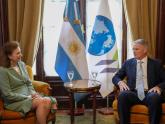 La Canciller Diana Mondino recibió al Secretario General de la OCDE, Mathias Cormann 