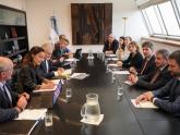 El vicecanciller Sahores recibió a una delegación de la Agencia Espacial Europea