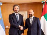 Cafiero recibió hoy al embajador de Emiratos Árabes Unidos en nuestro país, Saeed Abdulla Alqemzi