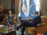 La canciller Mondino recibió a Rafael Grossi