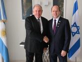 Visita del Canciller Gerardo Werthein al Ministro de Economía, Nir Barkat