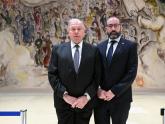 El Canciller Gerardo Werthein junto al Embajador Shimon Axel Wahnish