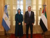 El Canciller Quirno recibió a la Ministra de Estado para la Cooperación Internacional de Emiratos Árabes Unidos