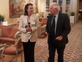 Con el Alto Representante para Asuntos Exteriores y Política de Seguridad Común de la UE, Josep Borrell Fontelles