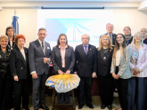 Autoridades del Museo de la Diplomacia Argentina y la Academia Belgraniana
