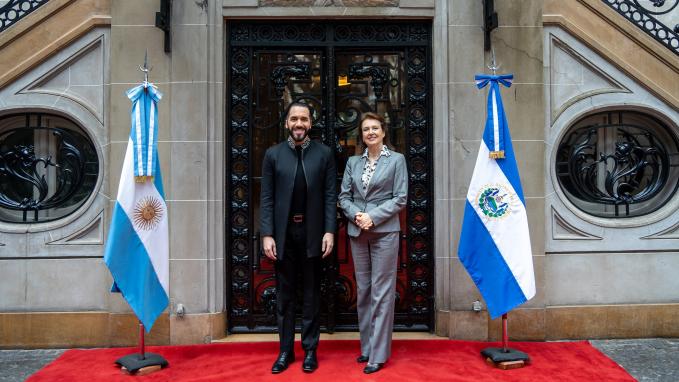 La Canciller Mondino y el Presidente Bukele encabezaron un Encuentro Empresarial de Alto Nivel entre la Argentina y El Salvador