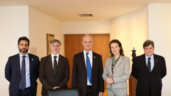 Diana Mondino, recibió al Vicepresidente del Comité Internacional de la Cruz Roja, Gilles Carbonnier