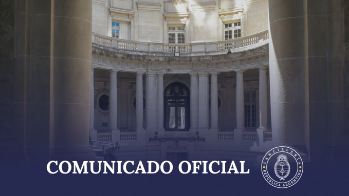 El Gobierno de la República Argentina expresa su reconocimiento al Gobierno de los Estados Unidos por la exitosa operación 